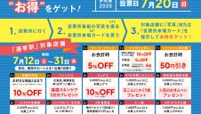 「第27回　参議院議員通常選挙　山形市期日前投票所」設置！～選挙に行ってお買い物もお得に楽しもう！「エスパル山形　選挙割キャンペーン」同時開催～